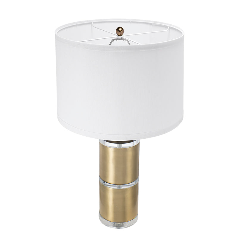 Elegant Table Lamp with Drum Shade