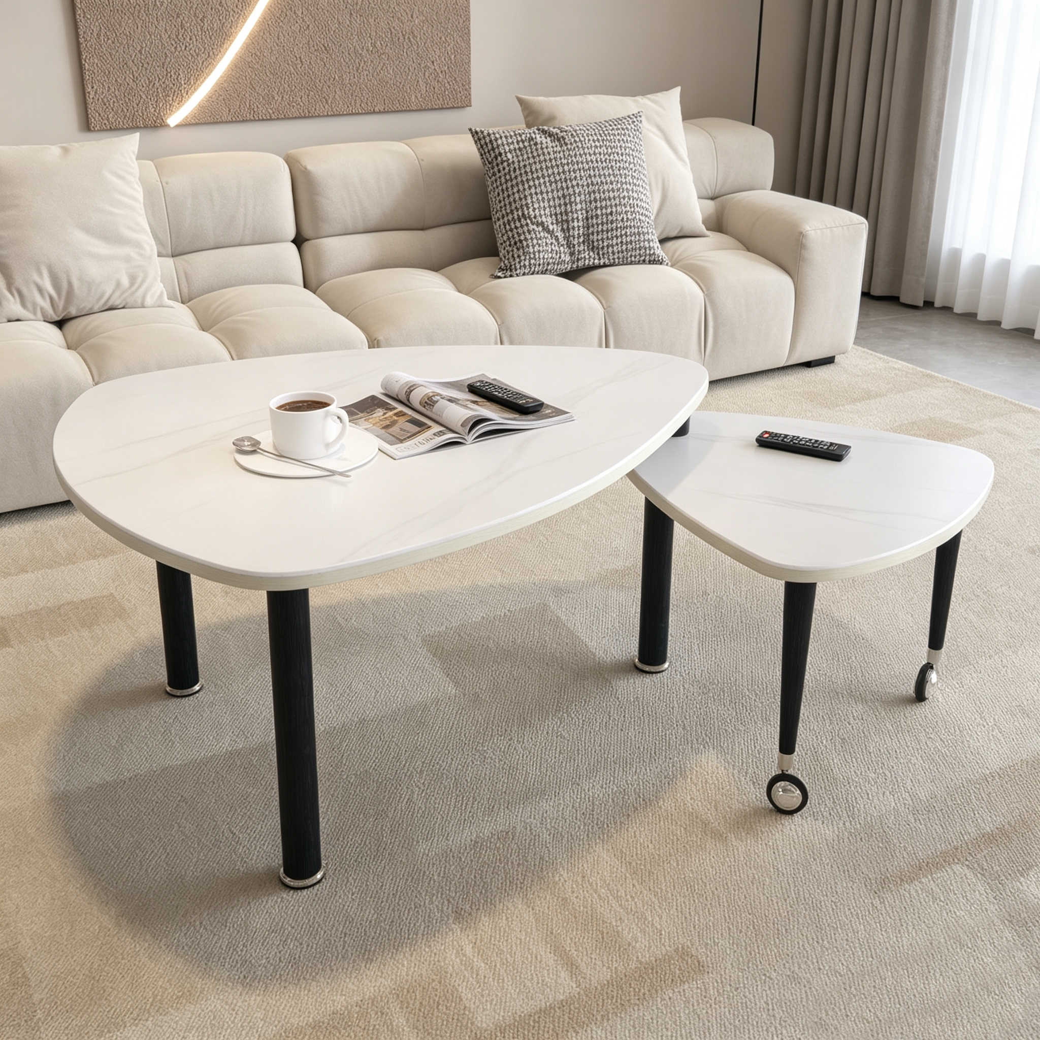 360 Degree Rotatable Coffee Table