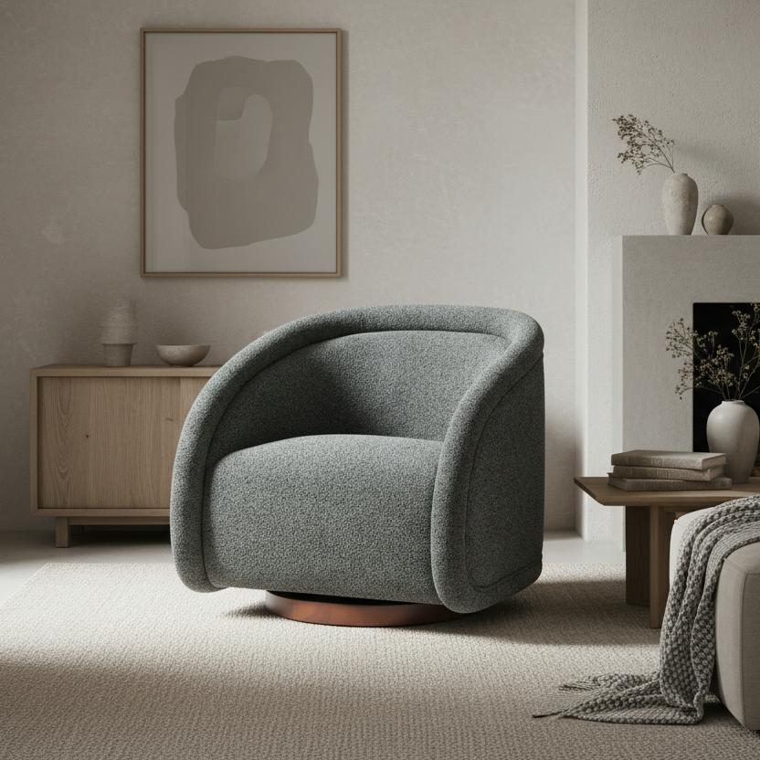 Sabbo Accent Chair with Swivel Base