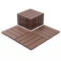 Plastic Interlocking Deck Tiles - 44 Pack