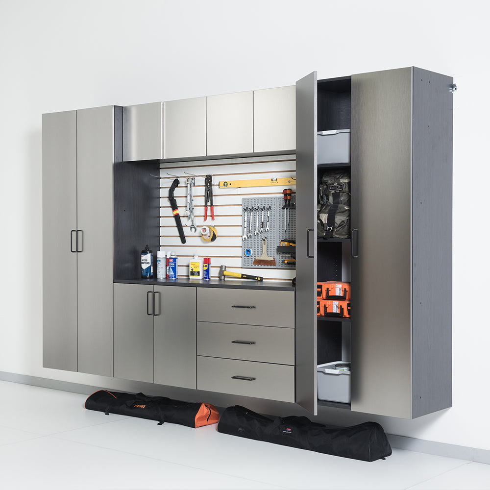 Astro Series 32 in. W x 28 in. H x 20 in. D Metal Wall Mounted Base Drawer Storage Cabinet