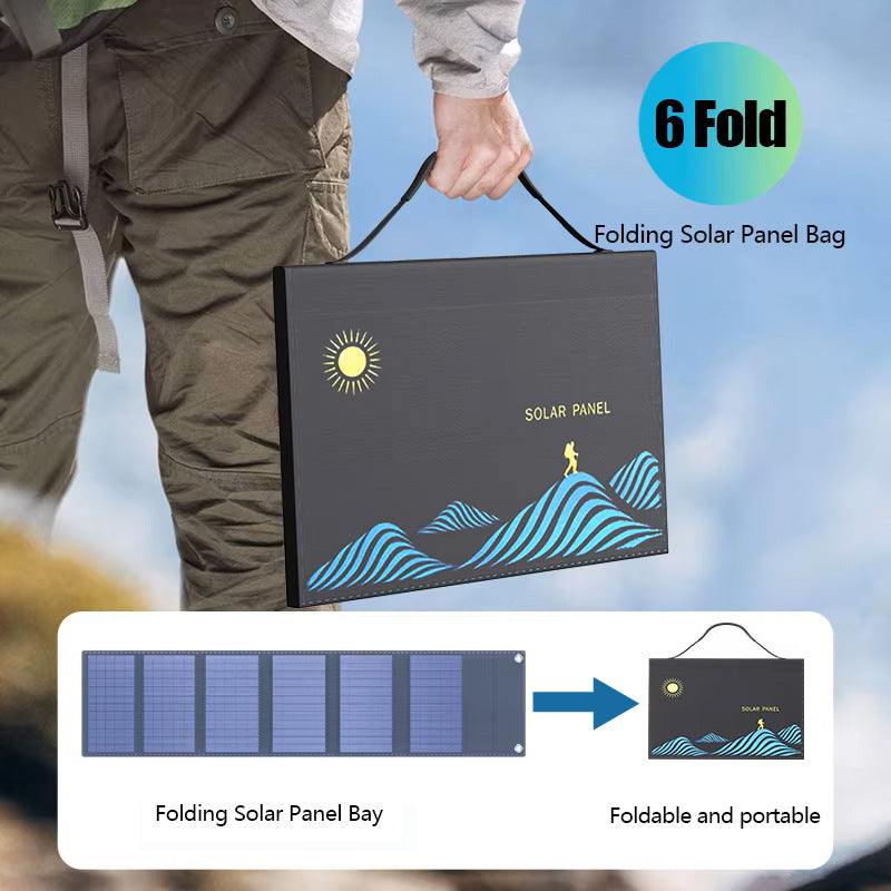 Solar-powered Foldable USB Charger