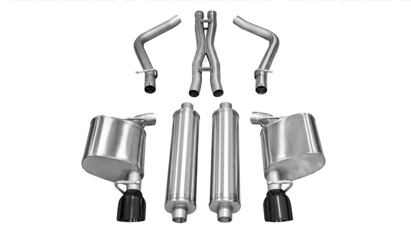 Corsa Performance 11-13 Chrysler 300 R/T 5.7L V8 Black Xtreme Cat-Back Exhaust