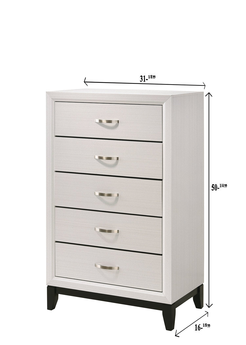 Contemporary 5-Drawer Tall Chest