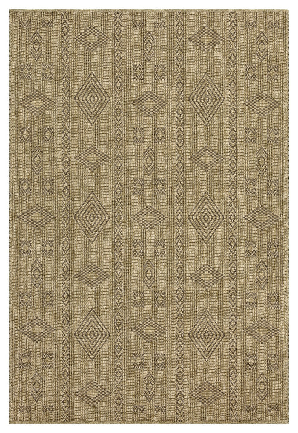 Earth GC_NTL1002 Jute/Mocha Indoor/Outdoor Area Rug