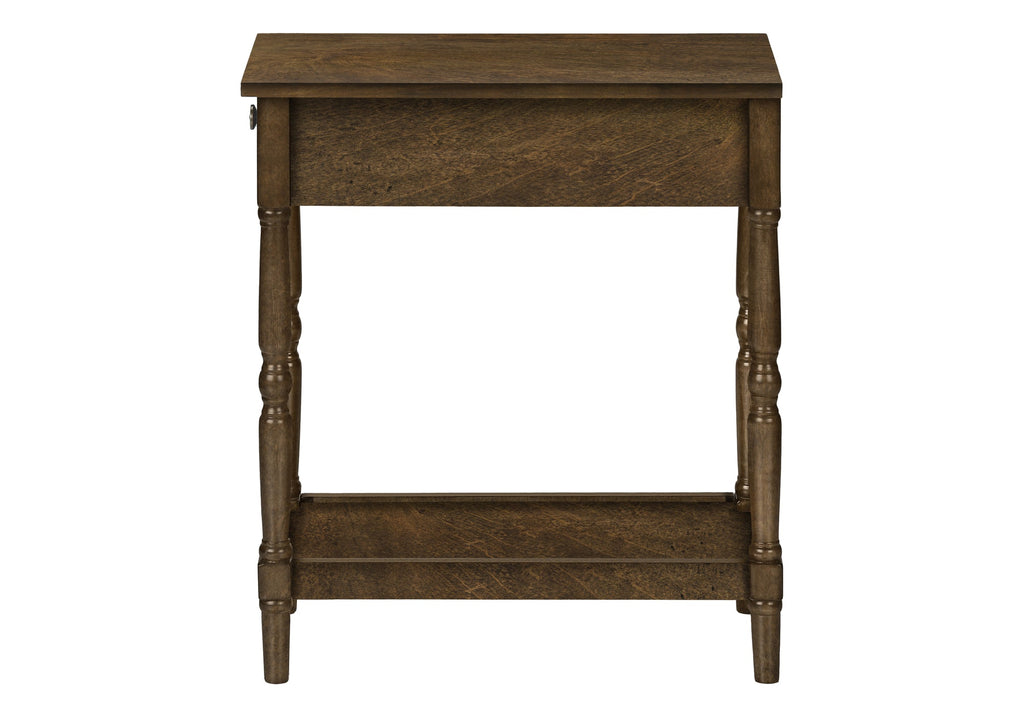 2 Tier Accent Table with Storage Drawer