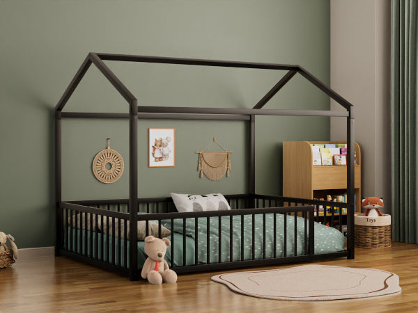 Full Size Montessori Style Metal Floor Bed Frame