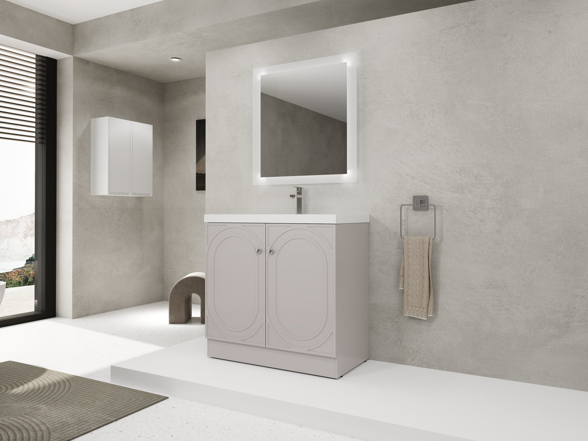 36" Freestanding Bathroom Vanity with Resin Sink