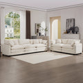 Modern Fabric Living Room Sofa Set - 2 Sofas