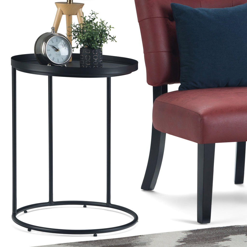 Monet 18 Inch Wide Metal Side Table