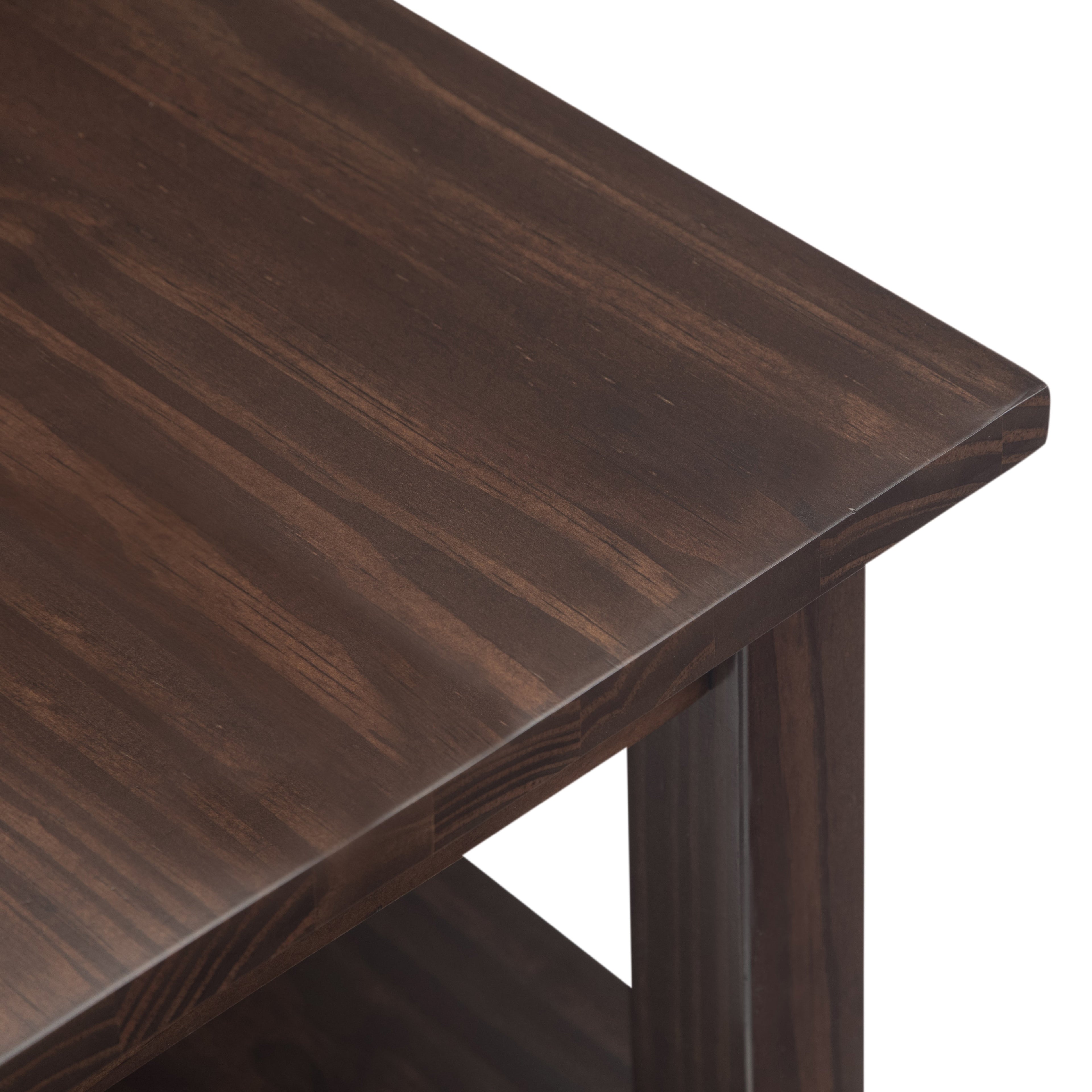 Warm Shaker Solid Wood Transitional Narrow Side Table