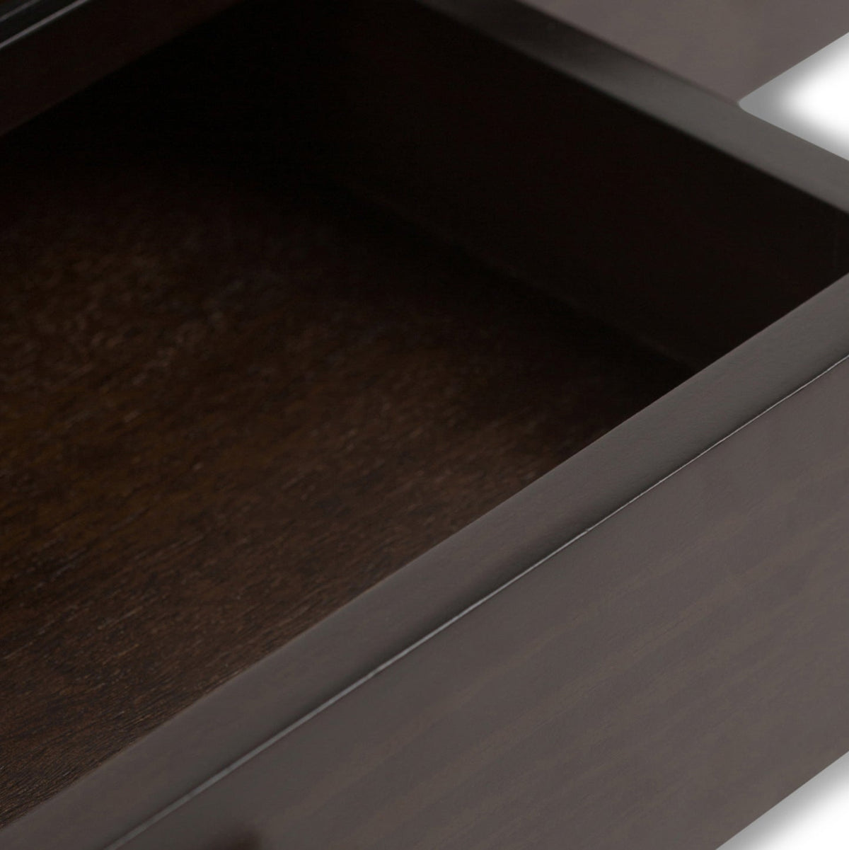 Cosmopolitan 42 Inch Wide Solid Wood Coffee Table in Mahogany