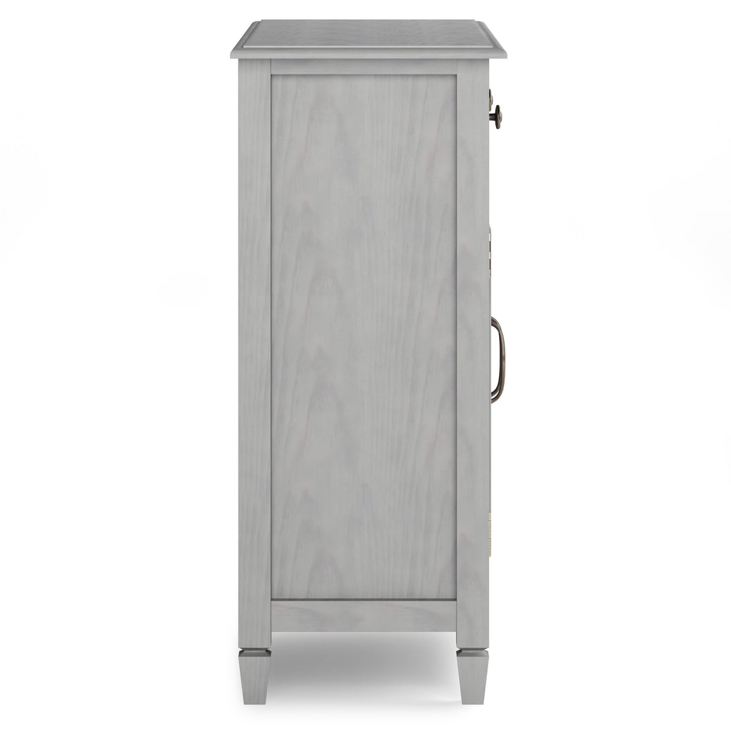 Connaught Solid Wood Entryway Storage Cabinet in Fog