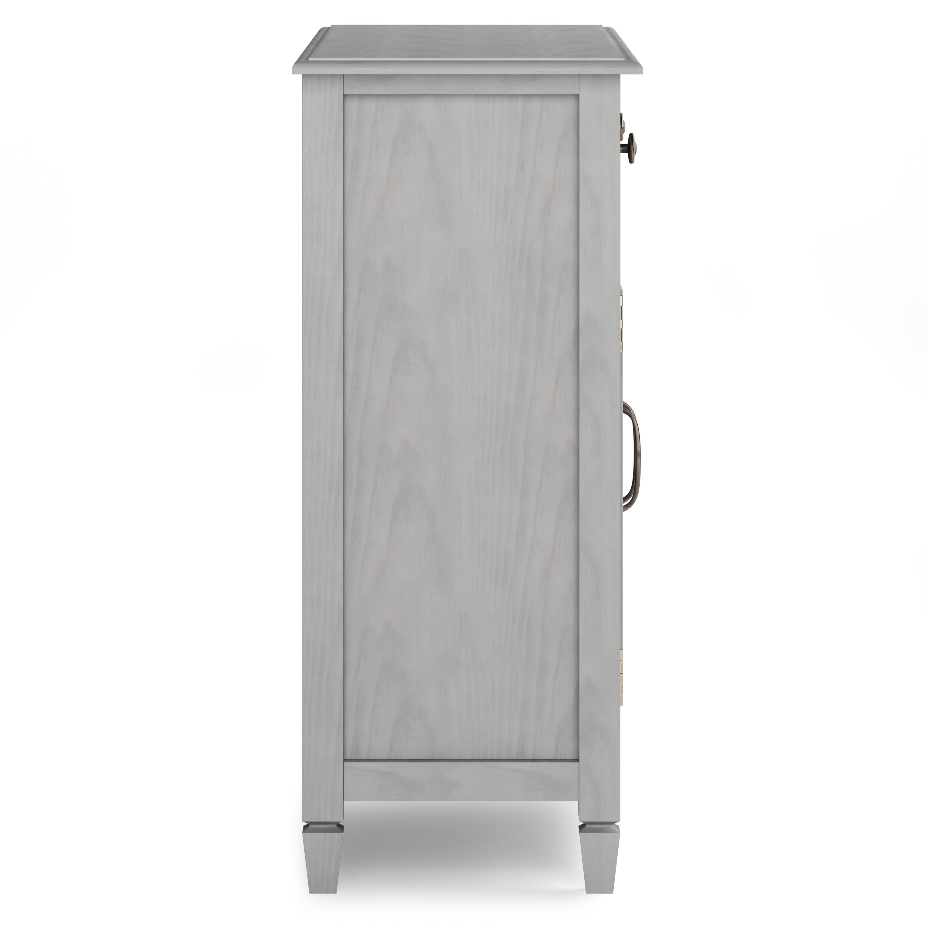 Connaught Solid Wood Entryway Storage Cabinet in Fog