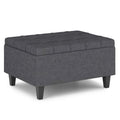 Harrison 34 Inch Wide Small Coffee Table Storage Ottoman