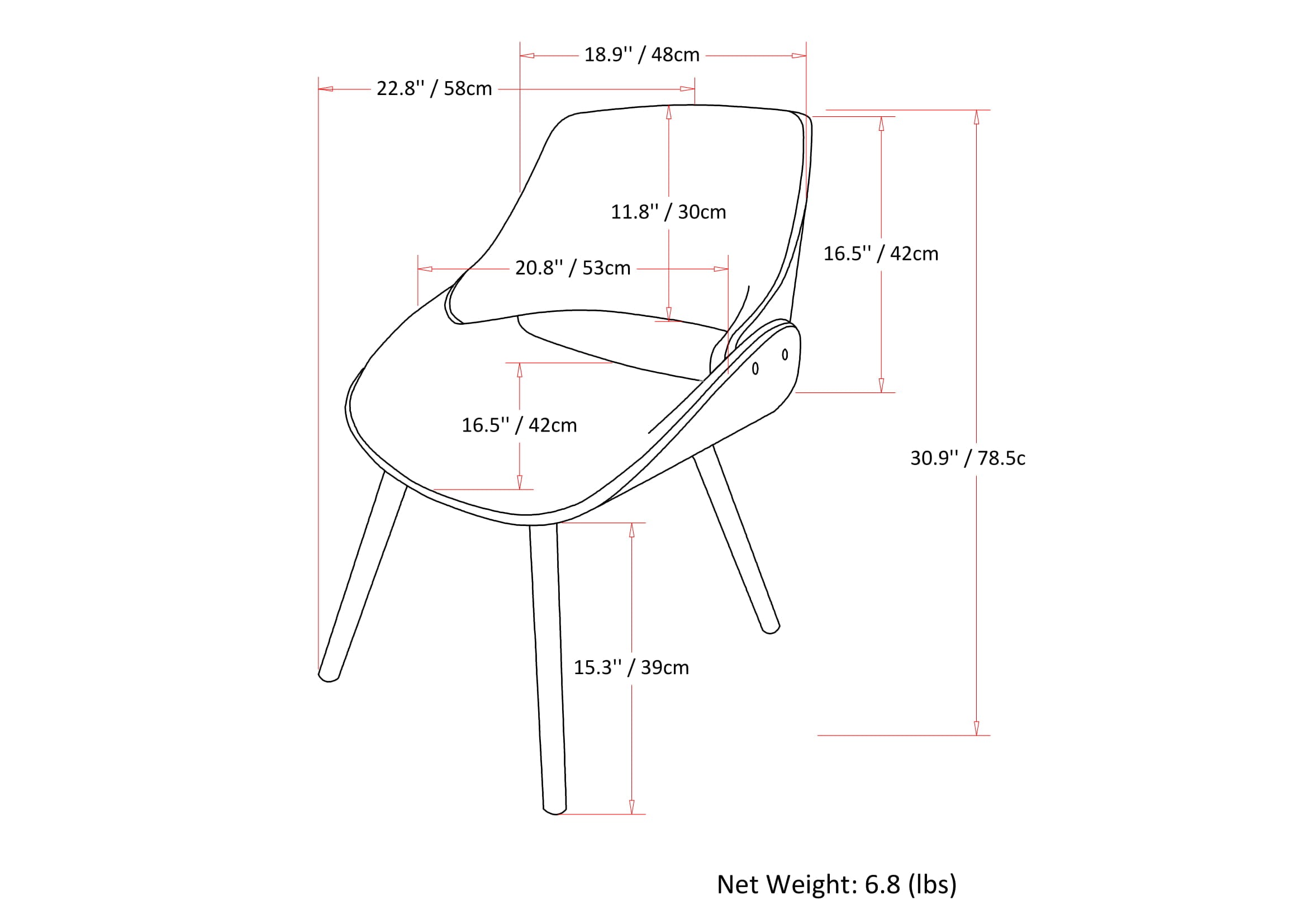 Malden Bentwood Dining Chair - Turquoise