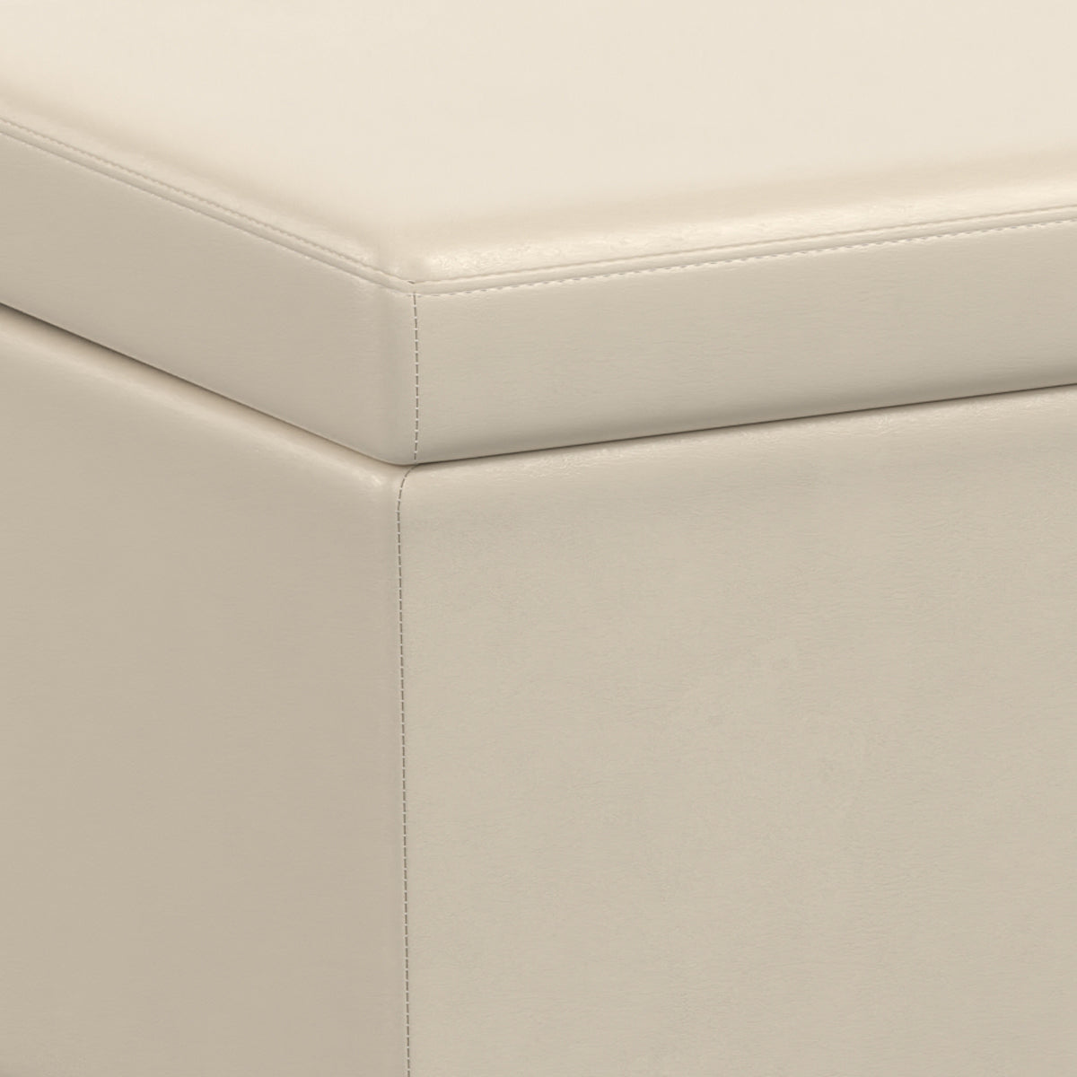 Avalon 54 Inch Wide Extra Large Storage Ottoman Bench in Satin