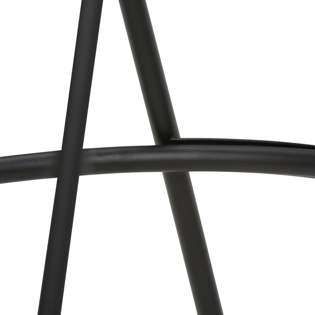 Simeon - 26" Metal Counter Height Stool with Wood Seat (Set of 2) - Cocoa