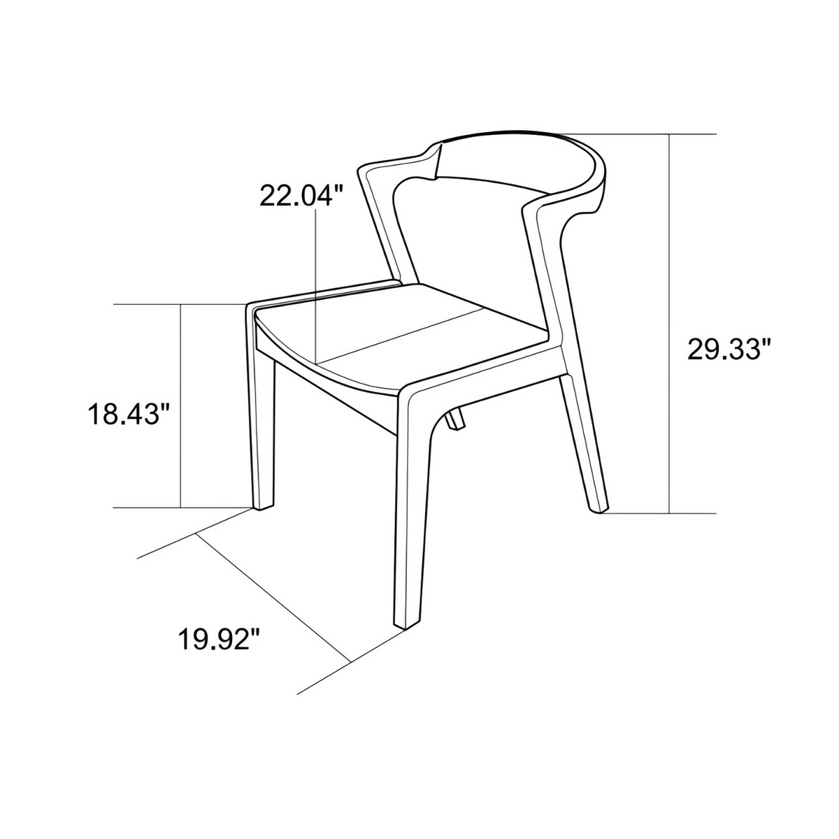 Dakota Solid Wood Dining Chairs