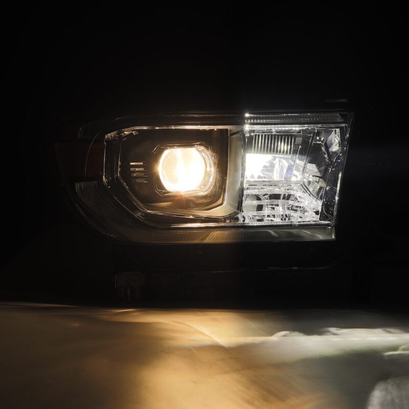 AlphaRex 07-13 Toyota Tundra / 08-17 Sequoia LUXX LED Proj HL Chrome w/Actv Light / Seq. Sig + DRL 880824 *Discontinued