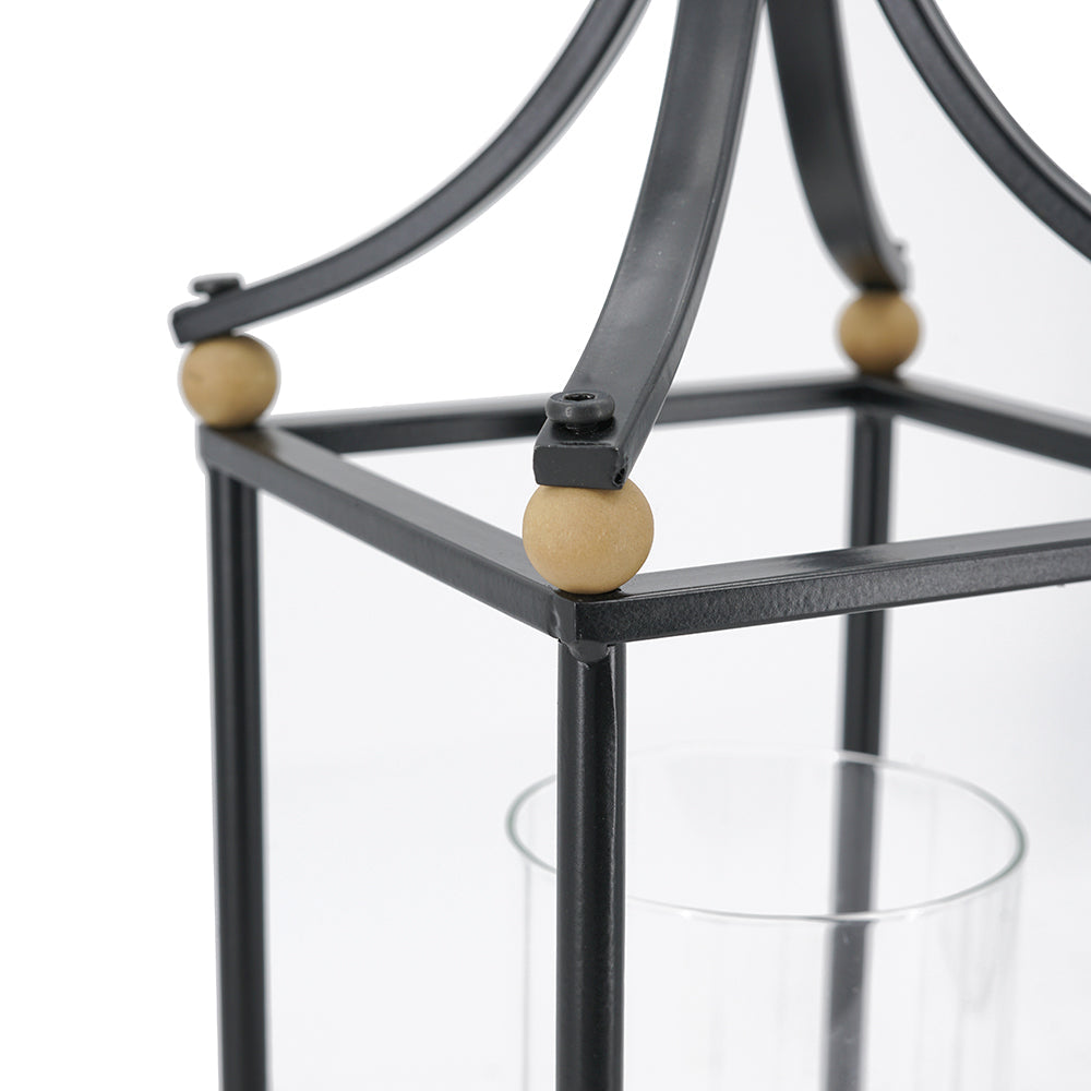 Set of 2 Arched Iron Lanterns