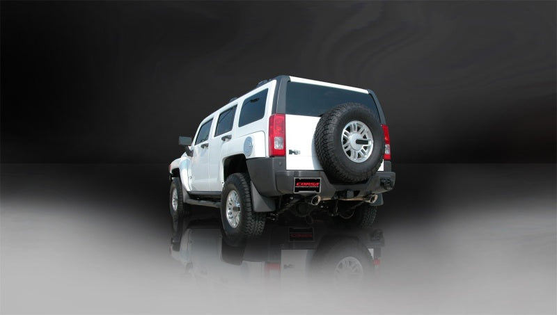 Corsa Performance 06-08 Hummer H3 3.5L Polished Sport Cat-Back Exhaust