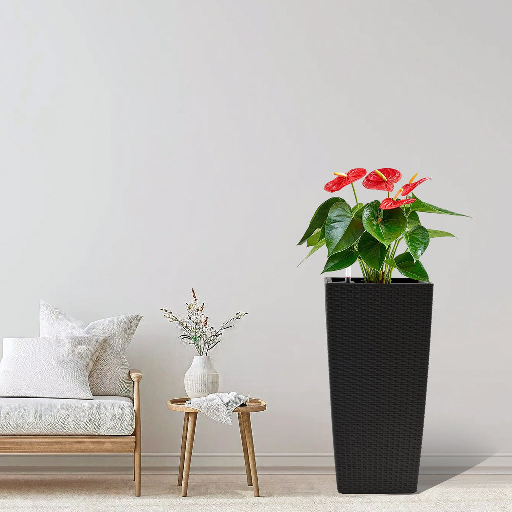 Pack of 2 Square Planters for Garden