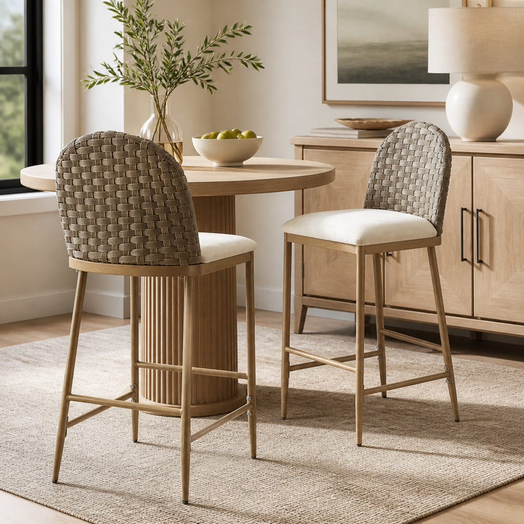 29.5" Farmhouse Barstools Set of 2