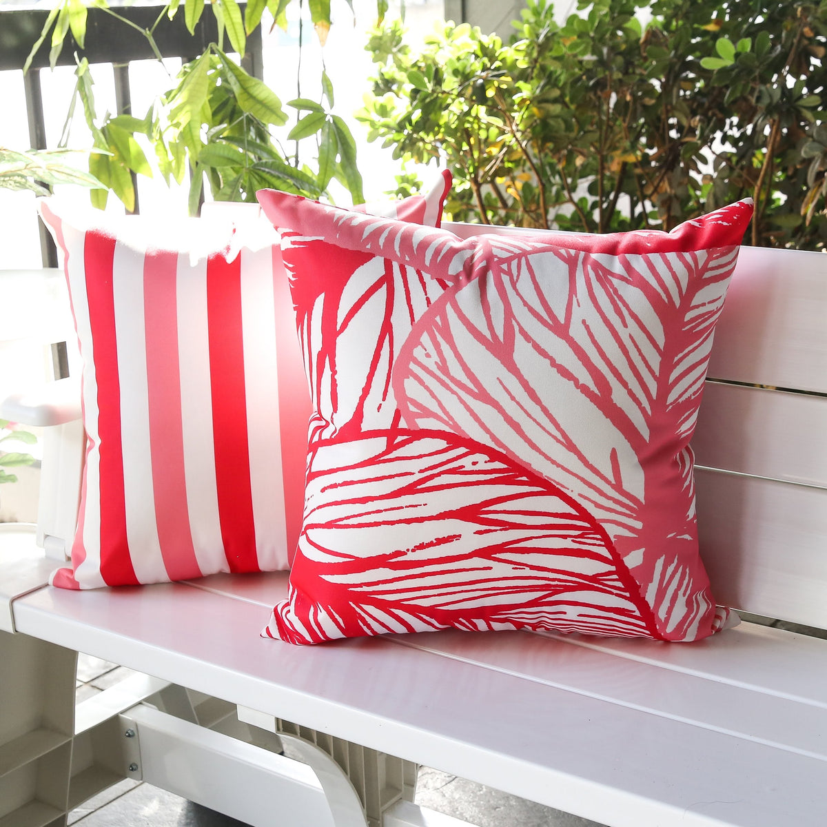 Leaf Vein Outdoor & Indoor Set of 2 Pillows
