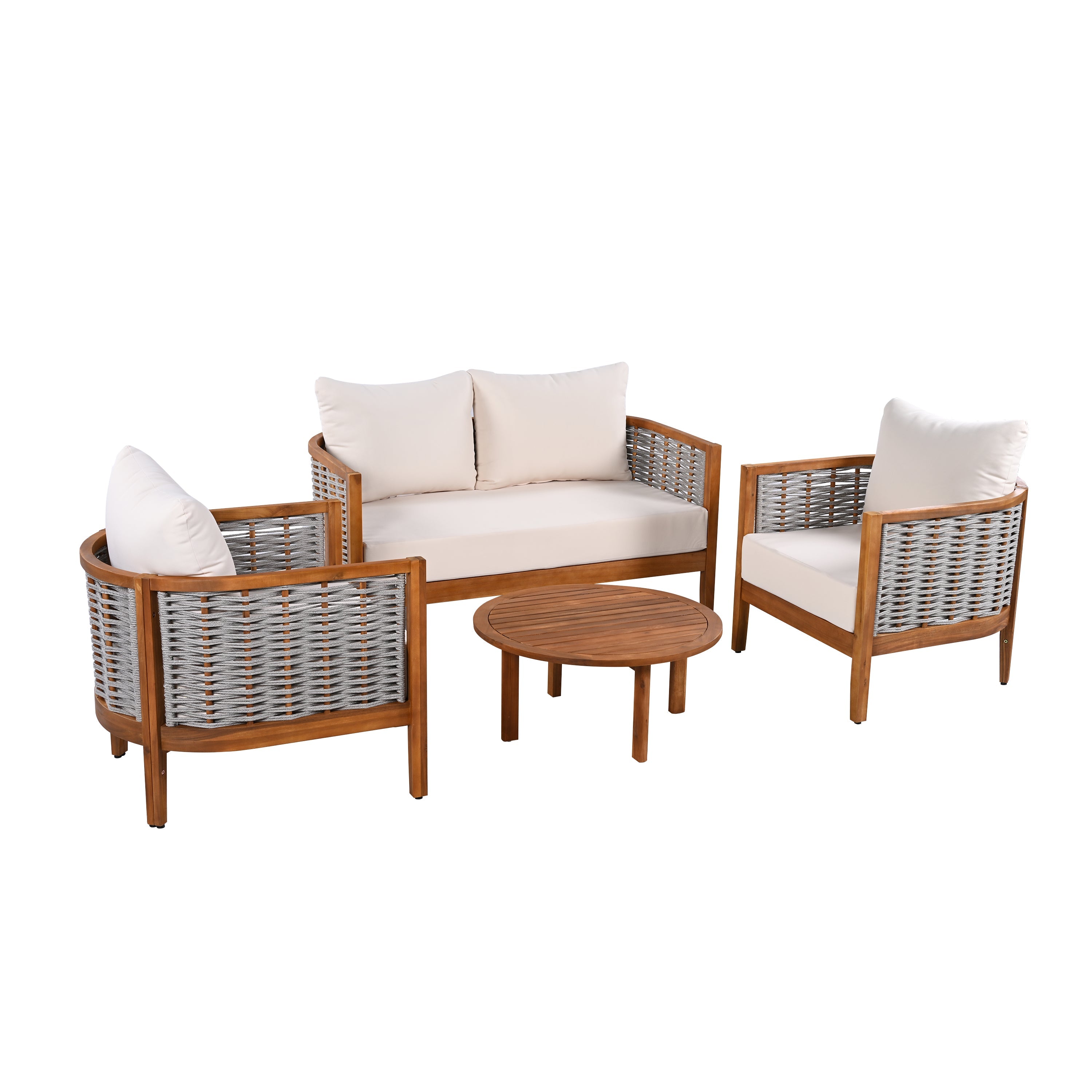 Outdoor Unique Tub Design 4-Seat Sofa Set