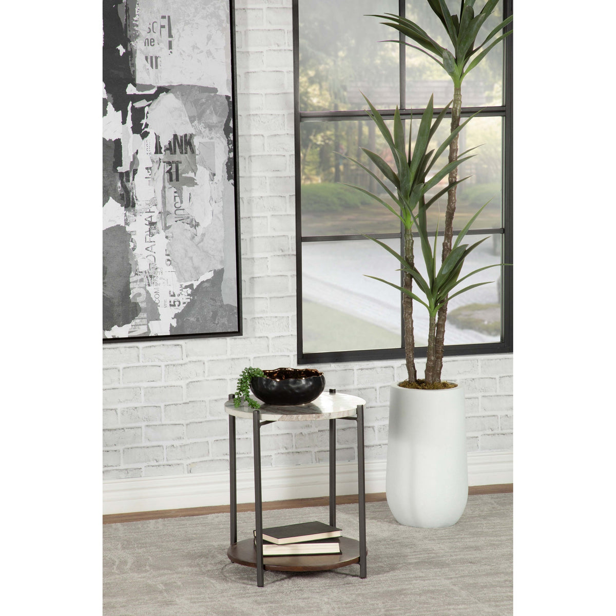 Bleskin Oval Side Table