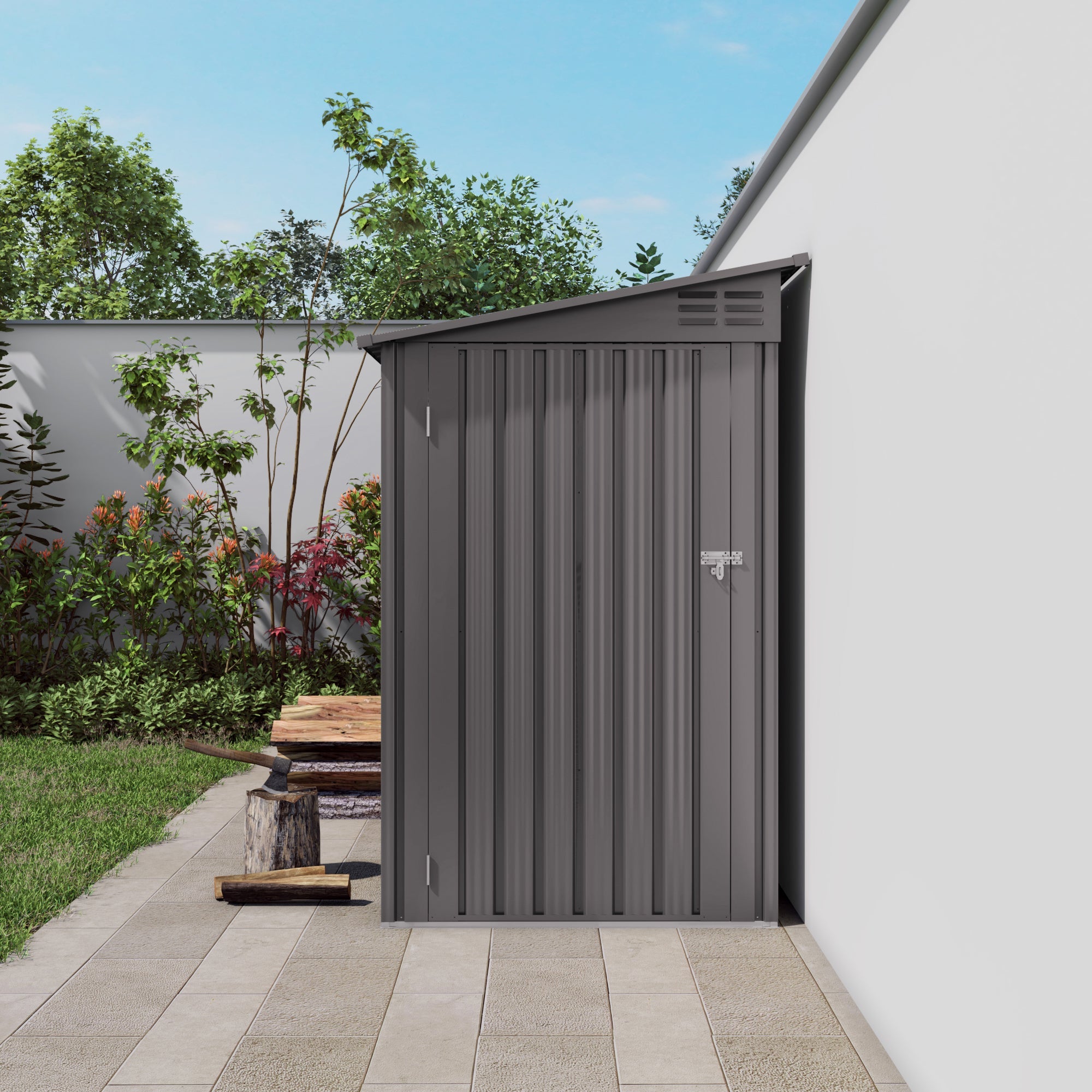 4x9 FT Lean to Shed with Windows