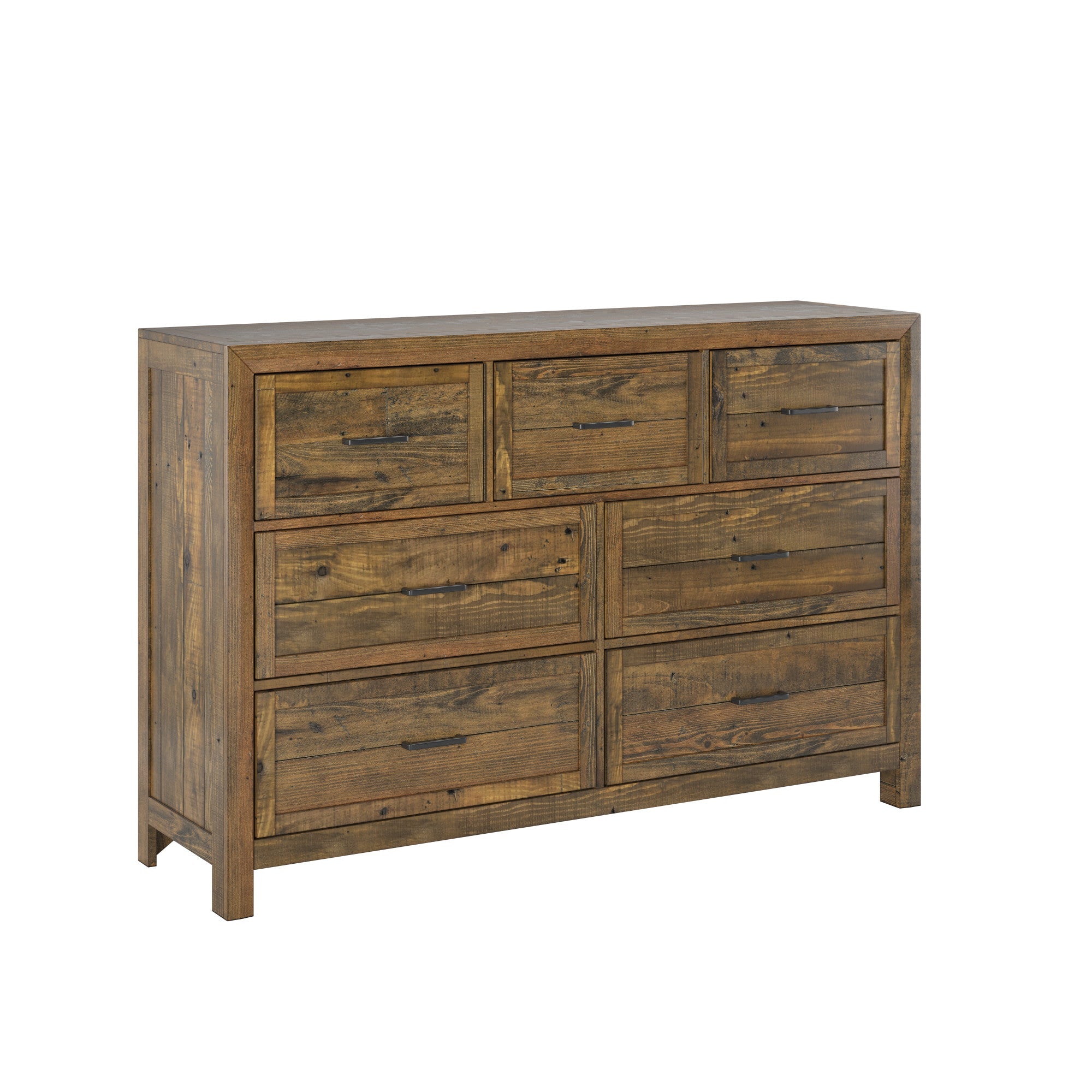 Brown 7-Drawer Dresser