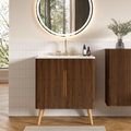 Etna 30"F Striped Bathroom Vanity