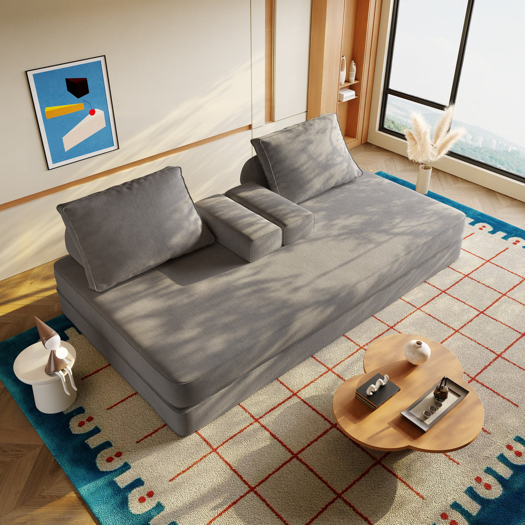 86.6" Multifunctional Convertible Sofa Bed