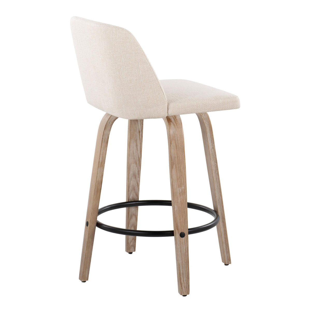 Mid-Century Modern Fixed Height Counter Stool