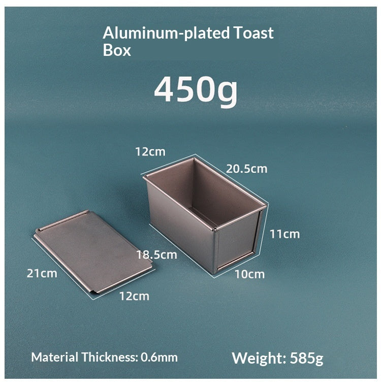 Rectangular Toast Box With Lid Commercial Bread Mold