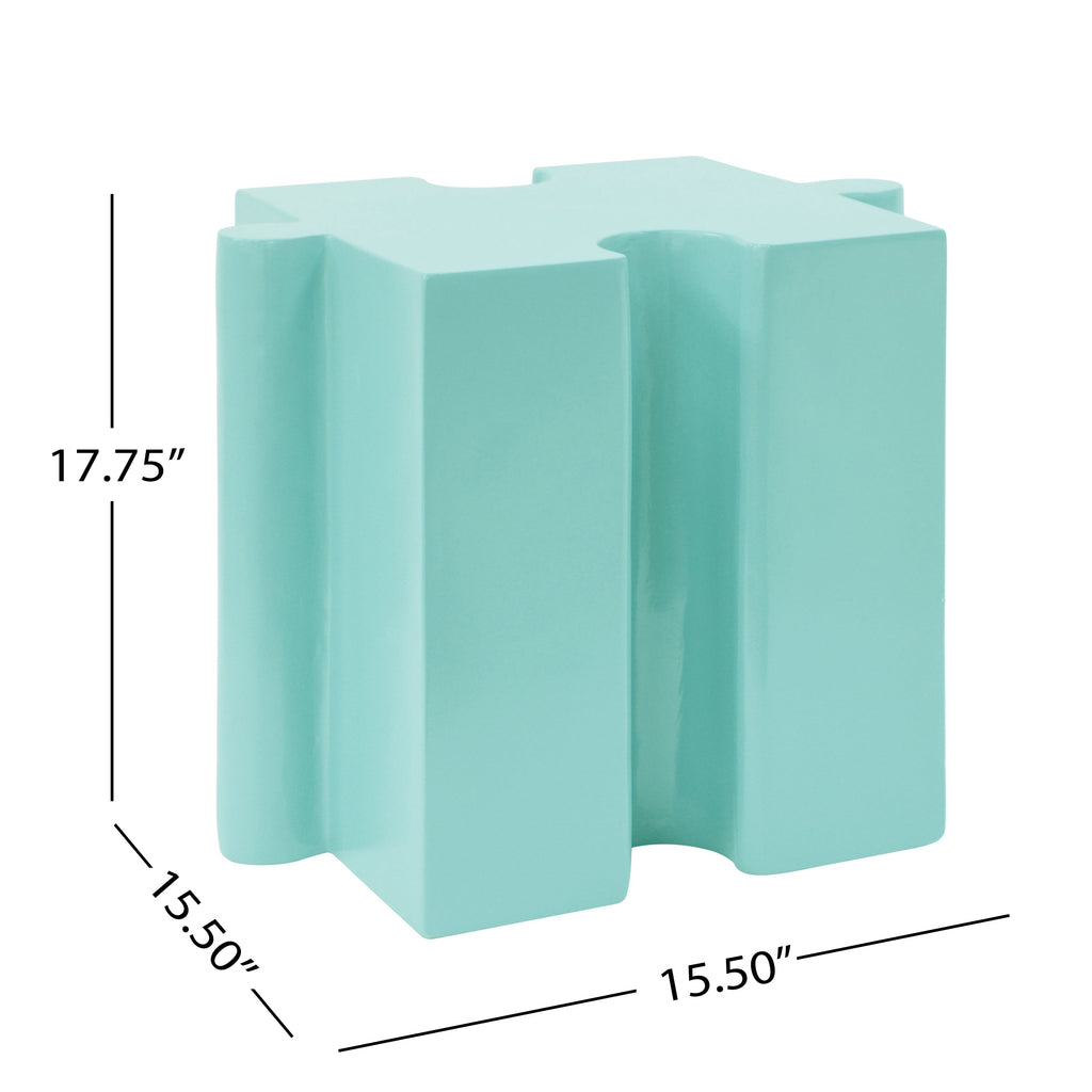 3-Piece Artistic Puzzle Table Set