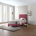 Charming Twin Bed In Cherry Finish