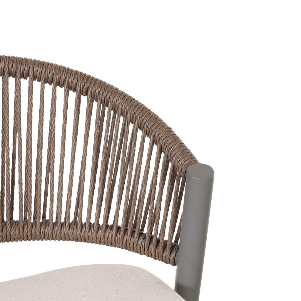 Outdoor 30.25" Seat Height Metal Frame Barstools