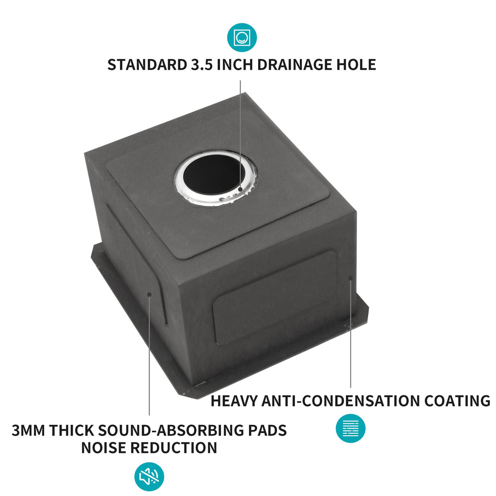 14 Inch Undermount Sink - Stainless Steel Kitchen Sink