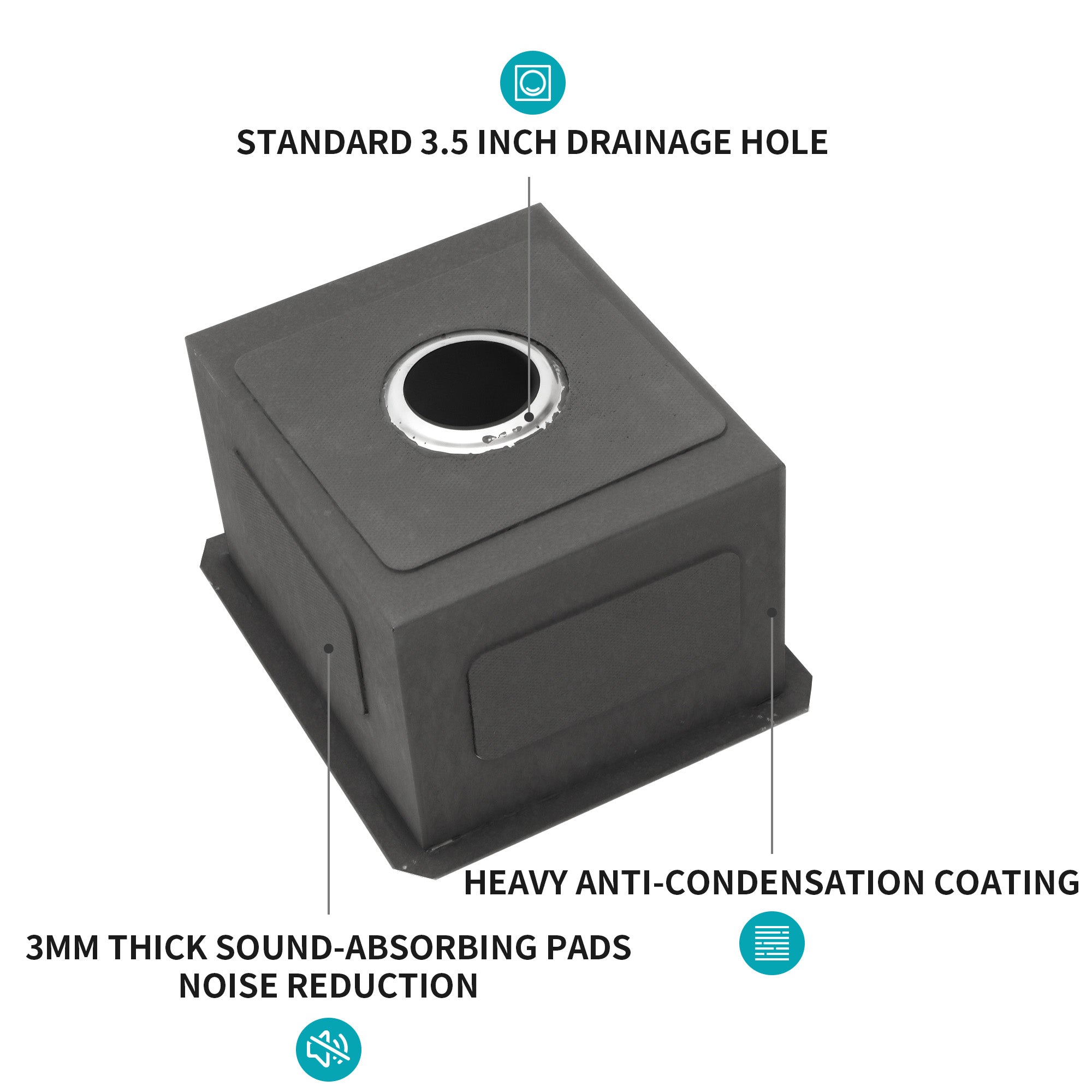 14 Inch Undermount Sink - Stainless Steel Kitchen Sink