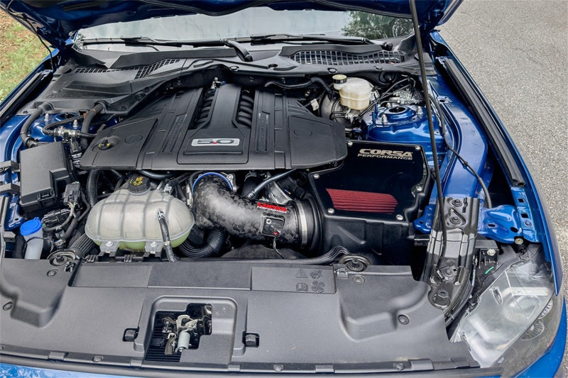 CORSA Performance Corsa 18-23 Ford Mustang GT 5.0L V8 Forged Carbon Fiber Air Intake w/ DryTech 3D No Oil 44007D-MF