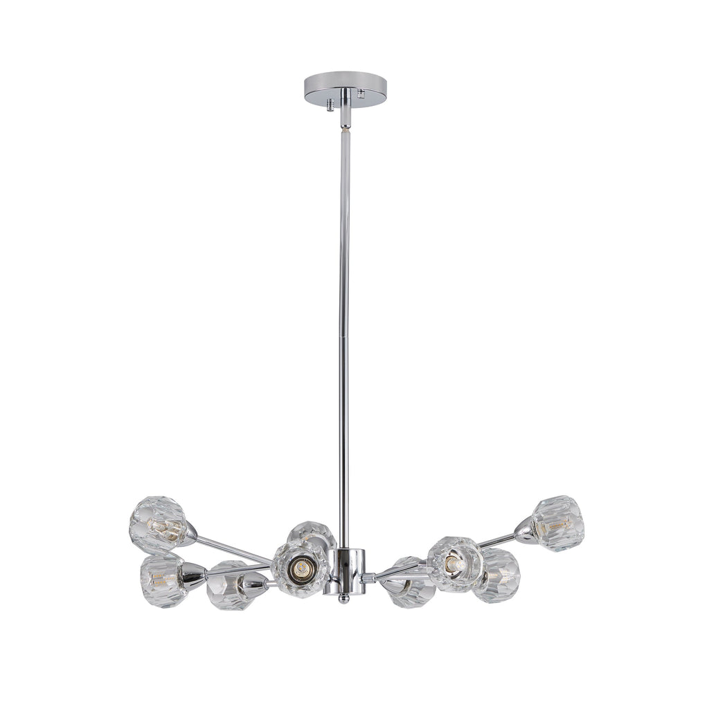 28" Modern Crystal Chandeliers with 9 Lights
