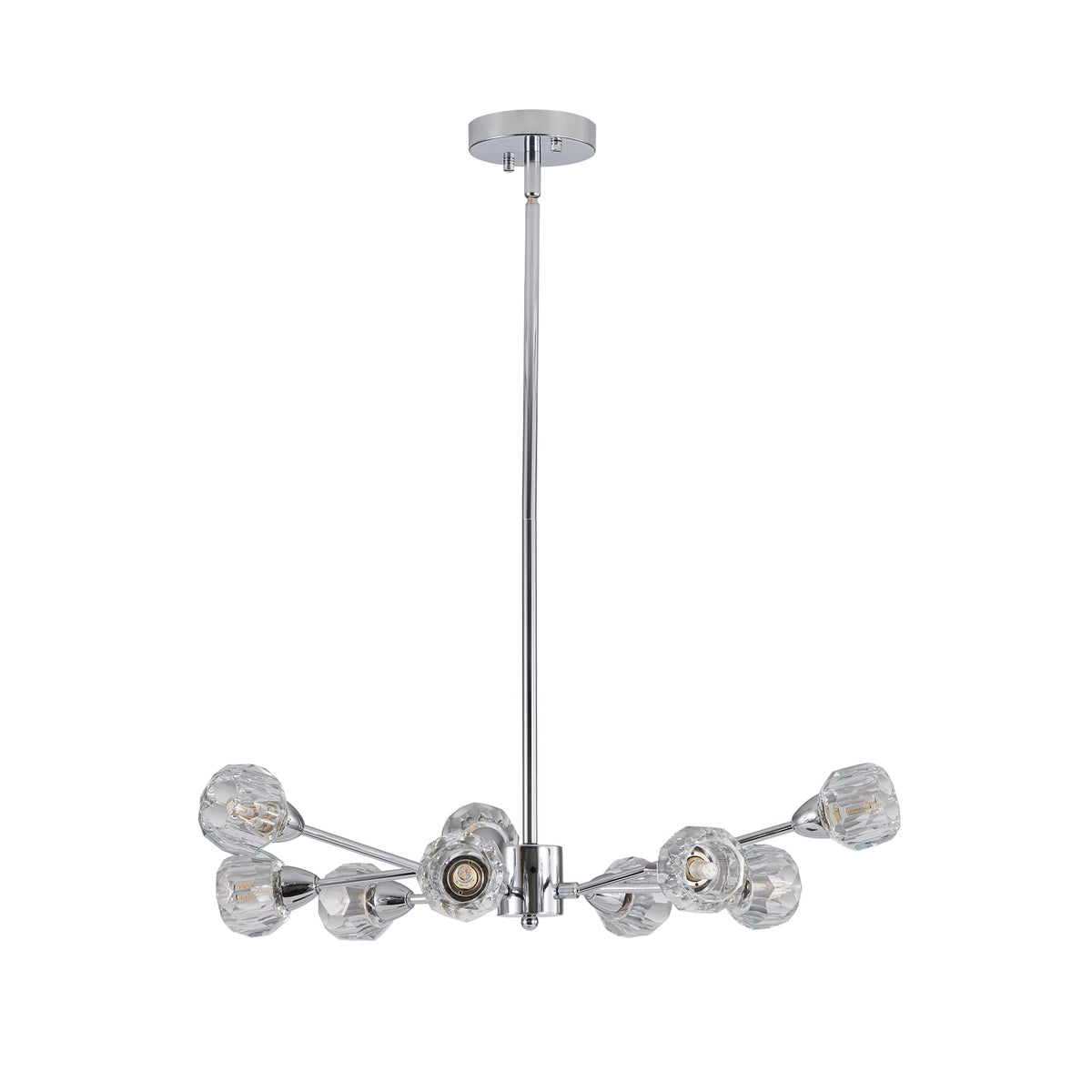 28" Modern Crystal Chandeliers with 9 Lights