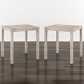 Beige End Tables, Set Of 2