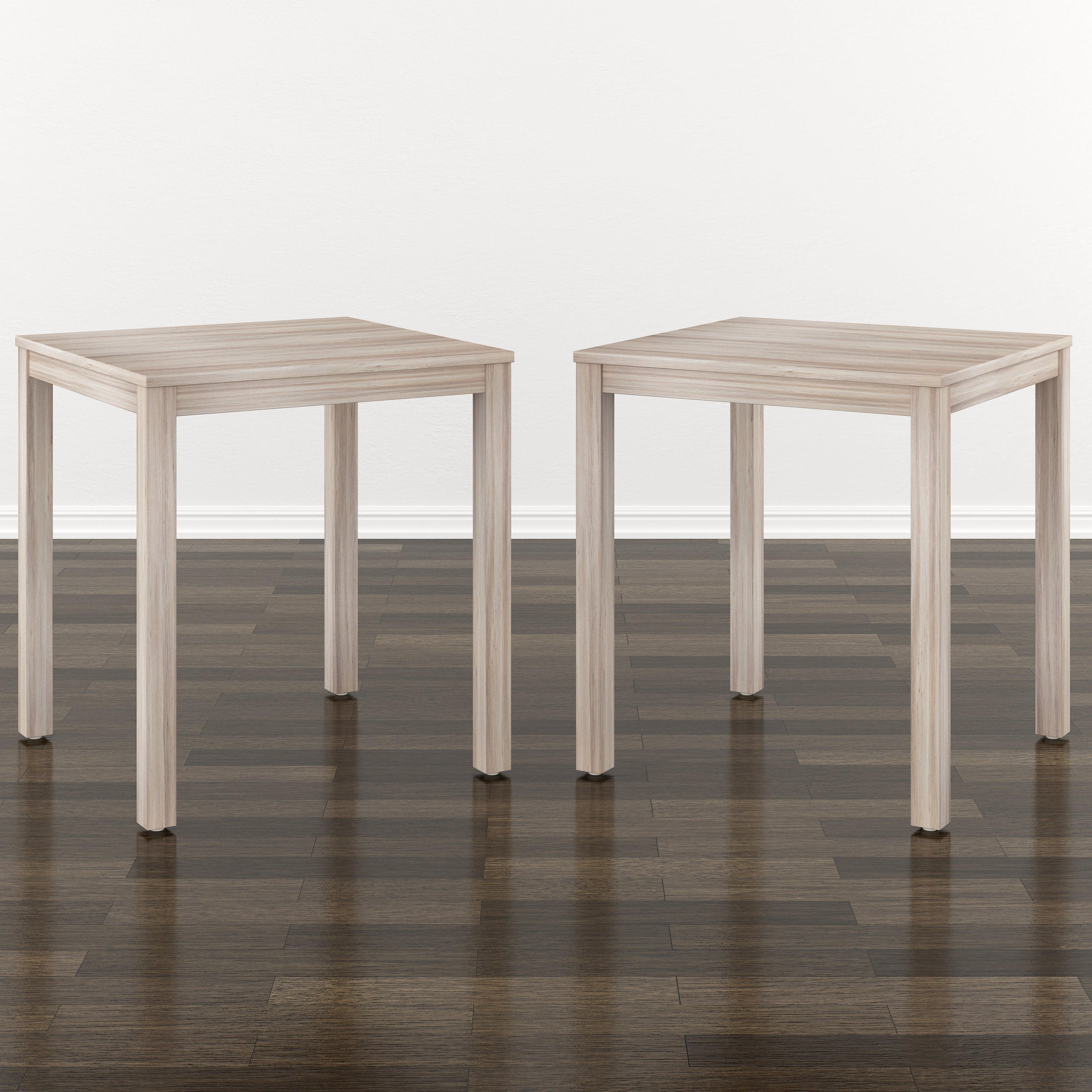 Beige End Tables, Set Of 2