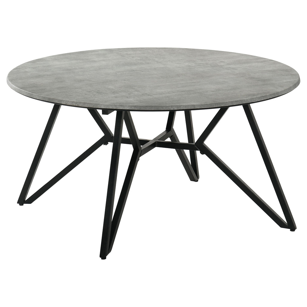 Garfield Cement 2-Piece Round SmartTop Coffee and End Table Set