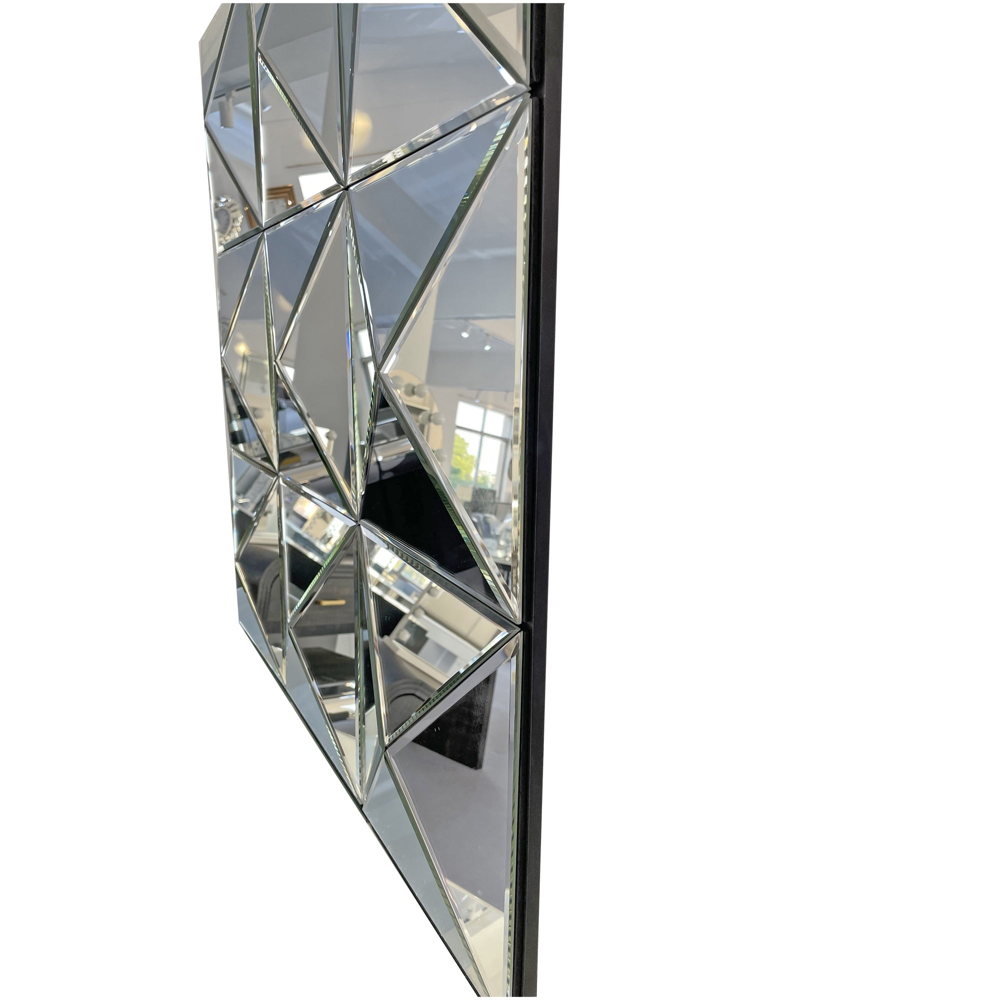 3D Mirror Wall Decor - Beveled Glass Large Square Wall Mirror