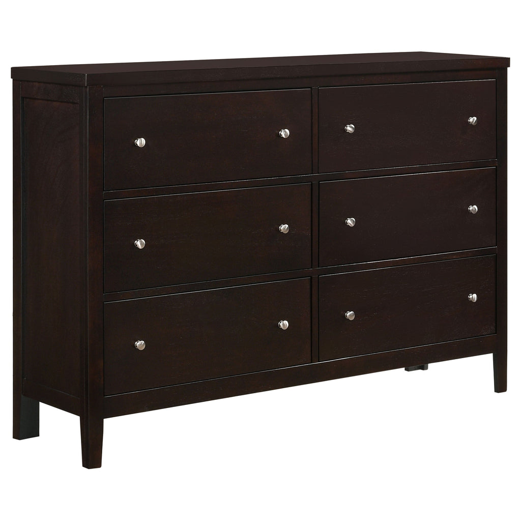 Wedgewood Cappuccino 6-Drawers Dresser